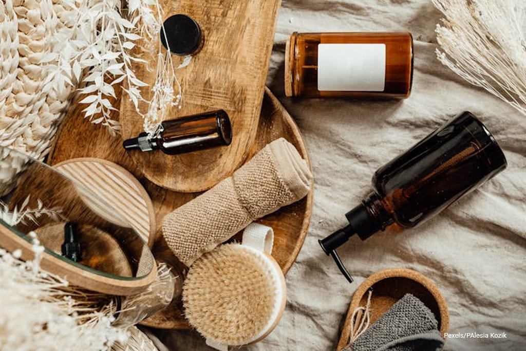 essential oil and scented candle