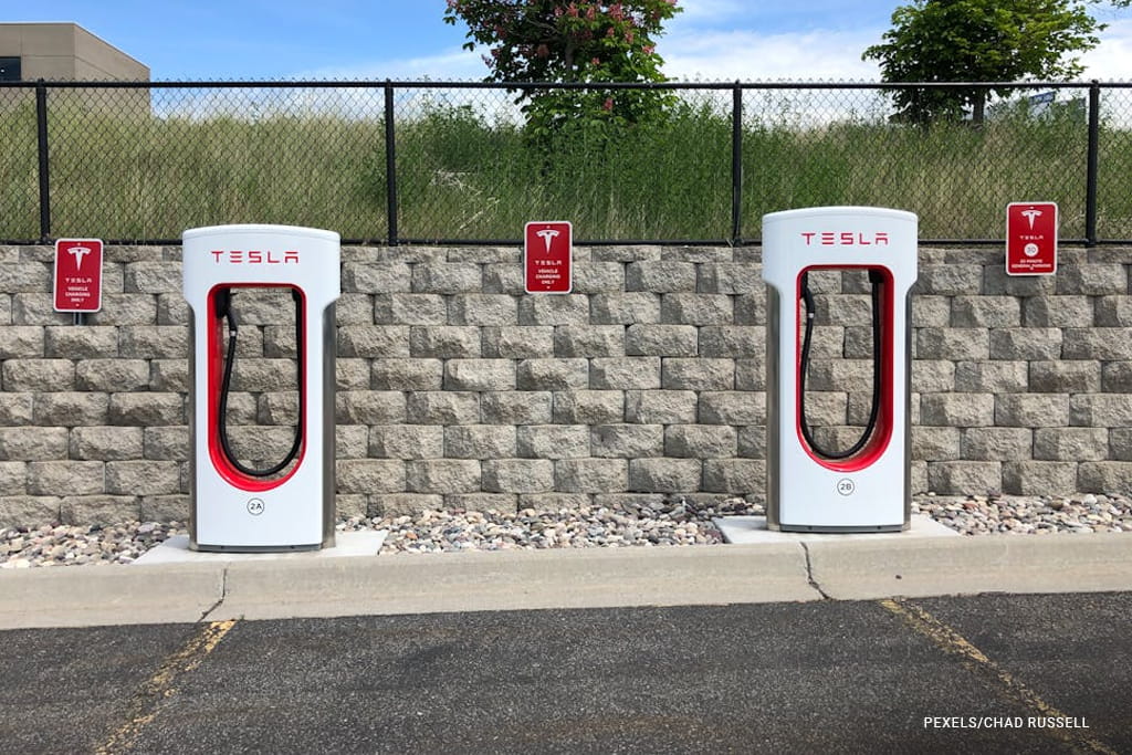 tesla charging station